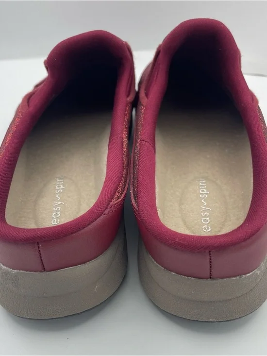 Easy Spirit red slip on glitter comfy sneakers women’s Size 7 1/2M - Picture 4 of 11